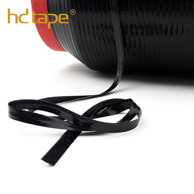 Black colored TPU elastic tape