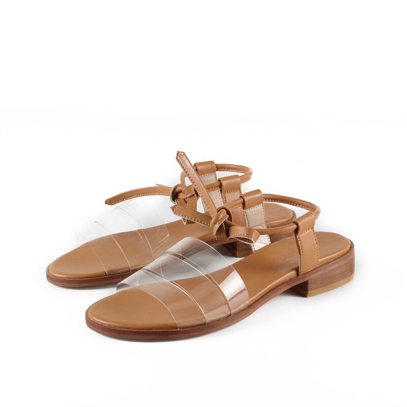 sandals with tpu clear band