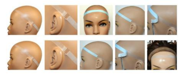 TPU elastic strap apply to wig wearing